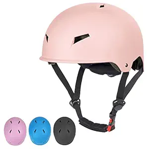 Skateboard Helmet for Kids Adults Bike Helmet, Impact Resistance Youth Cycling Helmets Adjustable 3 Sizes, Multi Sport for Bicycle Roller Skate Inline Skating Scooter Tricycle