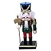 Produktbild Handgemachte Nussknacker Fat Soldier Shape Puppet 20CM Soldaten Puppet Geschenke, hölzerne Nussknacker Figuren Soldat Puppet Toy, hölzerne Nussknacker Band Weihnachten Geburtstag Geschenk Ornament