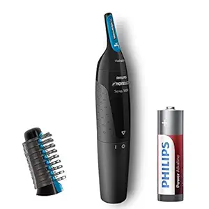 Philips Norelco Nose Hair Trimmer, Detail Trimmer for Nose, Ears and Eyebrows with Dual Sided Blade System for Precision