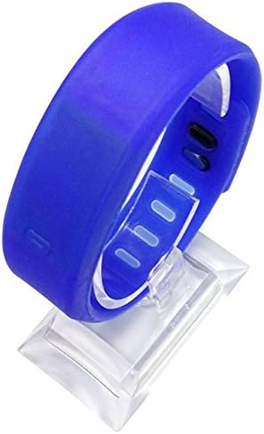 Latest Trend Children Digital Watch - Fitbit Wrist Band Style - Kids Wrist Watch (Navy)
