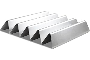 GIRXZYBX 7636 38,9CM Barre flavorizer pour Weber Spirit I & II 300 e310 e320 S310 S320, Acier Inoxydable Barre de saveur pour Weber Spirit I & II 300 diffuseur de Chaleur Barbecue Cache bruleur