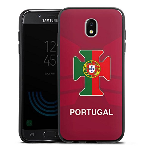 Samsung Galaxy J5 2017 Silikon Hülle Case Schutzhülle Portugal EM Trikot Fußball Europameisterschaft