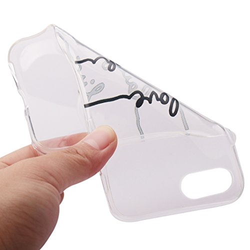 iPhone 7 2016 Funda Silicona  Asnlove Carcasa Gel TPU Silicona Bumper Crystal Clear Case Cover Trasparente Protectora Bumper Back Shell Cover Cubierta Tapa Trasera Caja para iPhone 7