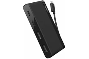 ‎BELKIN Belkin USB-C 4-portowy mini hub (z wbudowanym kablem USB-C do MacBook Pro, Chromebook Pixel i innych notebooków USB-C), 2xUSB A/2xUSB C, Czarny