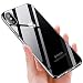Produktbild unibelin iPhone XS Hülle, iPhone X Handyhülle, Crystal Hülle iPhone XS Silikon Schutzhülle Ultra Dünn Weiche Stoßfest Rutschfest TPU Bumper Case für iPhone XS/iPhone X Cover Case - Jet Schwarz
