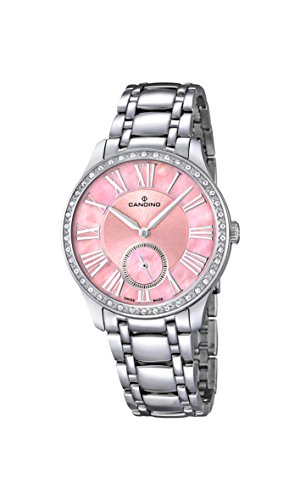 Candino Damen Analog Quarz Uhr mit Edelstahl Armband C4595/2