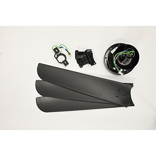 Industrie Deckenventilator Vourdries schwarz inkl. Wandschalter - 5