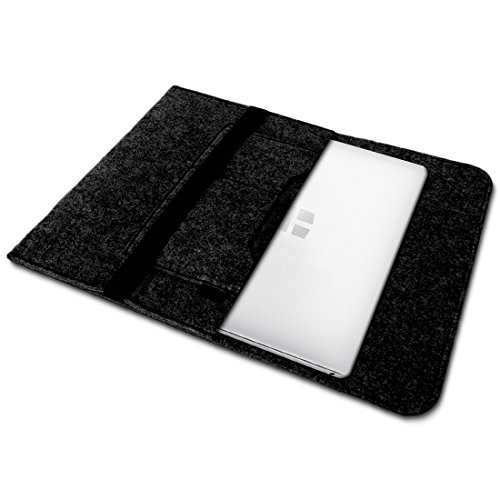 Sleeve H  lle f  r Odys Winbook 13 14 Tasche Filz Notebook Cover 14  Laptop Case   Farbe Dunkel Grau