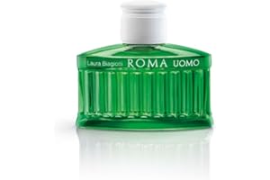 Laura Biagiotti – Roma Uomo Green Swing Eau de Toilette 125 ml – Profumo Uomo – Fragranza Floreale e Legnosa – Note Fresche ed Energizzanti – Iconico Flacone Verde Ispirato al Pantheon Romano