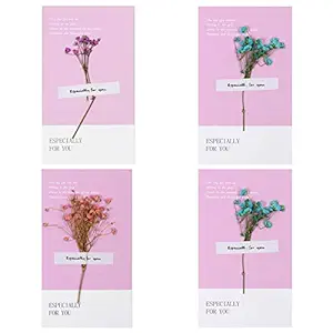 Artibetter 4Pcs Christmas Greeting Cards Creative Festive Blessing Cards with Envelopes