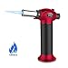 Produktbild Bunsenbrenner BYBO Küchenbrenne Flambierbrenner Butan Gasbrenner für Home Küche / Crème Brûlée / Desserts / Camping/ Flammstärke regulierbar / ,Tempereatur bis 1300°C -Rot