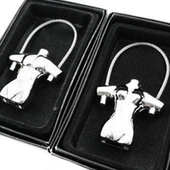 kilofly Keychain Pair - for Lovers - Strawberry &amp; Banana