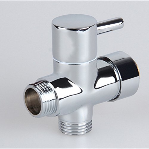 Gazechimp 3 Wege Umsteller Umstellventil Dusche Mische Ventil Armatur G3/4 “ G1/2“ ,Messing T-Typ Wasserhahn - 6