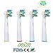 Produktbild Sohv® Aufsteckbürsten. Oral B Tiefen-Reinigung/Floss Action (EB25-4) Ersatz. Voll Kompatibel zu den folgenden elektrischen Zahnbürstenmodellen von Oral-B: Vitality Precision Clean, Vitality Floss Action, Vitality Sensitive, Vitality Pro White, Vitality Dual Clean, Vitality White and Clean, Professional Care, Triumph, Advance Power, TriZone und Smart Series,4 stk (1x4)