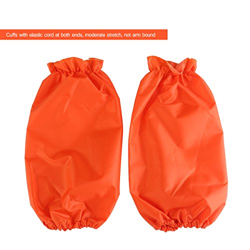 UEETEK Kinder wasserdichte Kunsthandwerk Kittel Schürze für DIY Malerei Gemälde Zeichnung mit Sleevelet(Orange) - 8