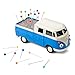 Produktbild corpus delicti :: Rollendes Nadelkissen VW Bus T1 Transporter Pritschenwagen mit Filzeinlage inkl. Stecknadeln – Nähmobil (blau)