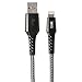 boAt Rugged Extra Tough Unbreakable Braided Apple Certified 1.5 Metre cable. Super Fast 2.4A Rapid Charge, boAt Rough & Tough tangle free design makes the cable rugged. Connects with iPhone, iPad and iPod. RS.999.00