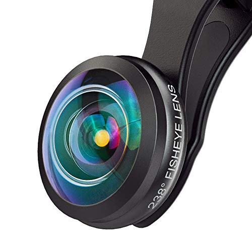 MIAO LAB HD Obiettivo fisheye Universale 238 ° Visualizza Clip su Kit Telefono Mobile Kit Lenti per iPhone 6 / 6S Plus SE Samsung Galaxy S7 / S7 Edge S6 e S6 Edge S8 e Most Smartphone