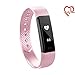 Produktbild Toksum® Alfa HR® Slim Herzfrequenzmesser Fitness Tracker Smart Wristband | Wearable Touch Screen Activity Tracker Schrittzähler Uhrenarmband mit Schlaf-Monitor | Für Kinder, Frauen und Männer | Für iPhone & Android