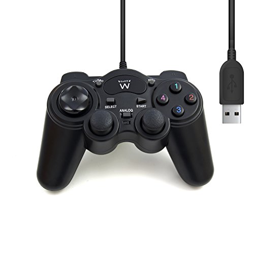 Preisvergleich Produktbild Eminent Ewent EW3170 USB PC-Gamepad Dual Shock schwarz