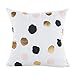 Produktbild Vovotrade Heiß!!! Gold Folie Druck Kissenbezug Sofa Taille Throw Kissenbezug Home Decor(18X18") (Multicolor B)