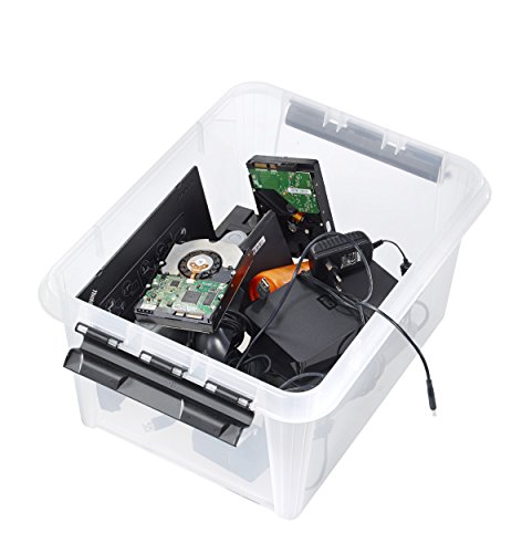 Orthex 35100703 3er-Set Clipbox Smart Store Classic 31, 32 Liter, transparent - 5