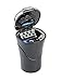 Produktbild DEBAIJIA Auto Aschenbecher Solar-Ladegerät LED Beleuchtet mit Deckel Schwarz/Silber 13*8*6.4cm