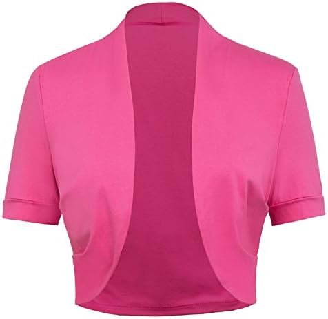 JSC Vintage Dress Summer Sexy Shrug For Women Cotton Hot Pink JS215-6 S