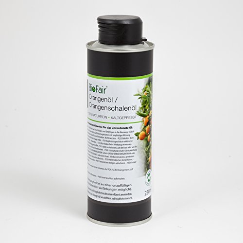 Orangenöl / Orangenschalenöl von BioFair® 100% naturreines, ätherisches Öl, kaltgepresst - 250 ml