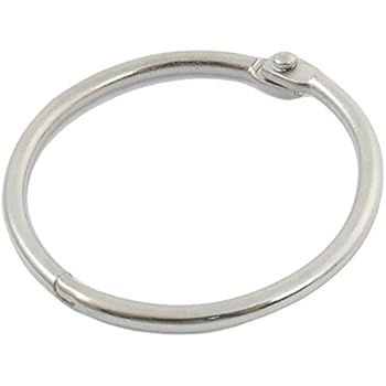 100 PCS Anneaux De Reliure, 30 Mm Anneaux Reliure Anneau Metal Anneau Reliure Anneau Porte Clé Pour Scrapbooking, Album, Artisanat, Reliure, Feuilles En Vrac