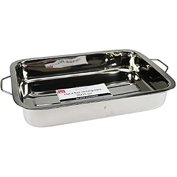 Edelstahl-Lasagnepfanne Mit Deckel – 45,7x27,9 Cm, Tief (7,6 Cm), 2 Mm Stark, Ofenfest Bis 260°C, Für Aufläufe & Braten
