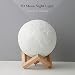 Produktbild Full Moon Light, 3D Touch Moonlight LED Table Lamp, USB Rechargeable Luna Night Light, 2 Colors Dimming Decorative Novelty Light for Kids, Lovers, Family and Friends(15cm/5.9inch)