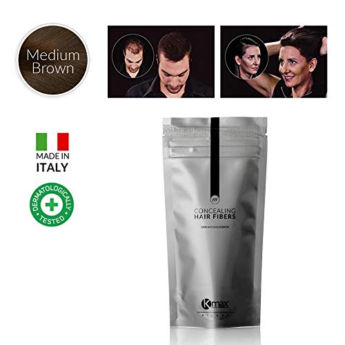 K-Max Recharge 50 grammes CHATAIN MOYEN Poudre de cheveux volumatrice 100% Naturelle KMax