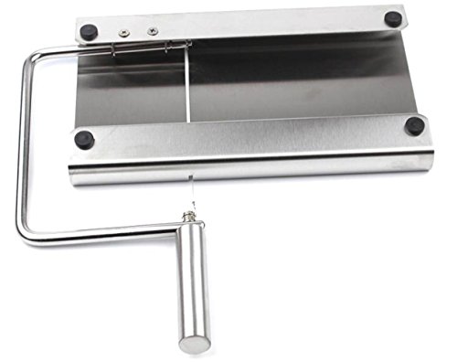 rykey Fleck Stahl Käse Schneide Cutter Schäler Käsebrett mit Ersatz Drähten - 2