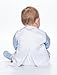 Vivaki, Boys Blue & White Romper Suit, Vivaki, Boys Christening Outfit, Baby Vivaki, Boys Romper Suit, 0 - 18 months