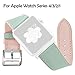 Produktbild kashyk Lederarmband Ersatz für Apple Watch Series 4/3/2/1 Armband 38/40MM42/44mm Uhrenarmband Ersatzarmband Verstellbares Ersatz Uhren-Armband Sportarmband für Herren&Damen Wristband Armbänder