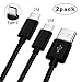 Produktbild USB Typ C Ladekabel für Honor 10 8 9 View pro,Sony Xperia XA1/XA2/XZ1 Compact/XZS, Htc U11/U12 plus/U11 life,Asus Zenfone 3/4/5z/5,Blackberry keyone/motion/key2,Schnell kabel/Datenkabel 1M 2M 2 Pack 