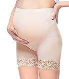 Intimate Portal Women's Over the Bump Maternity Seamless Boyshorts Underpants