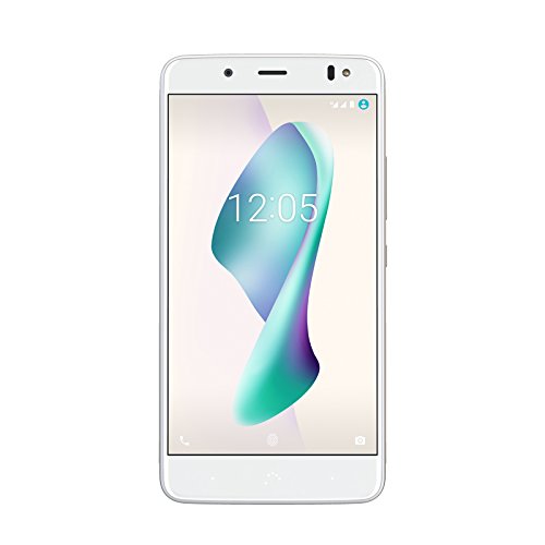 Bq Aquaris V Plus Smartphone (13,97 cm (5,5 Zoll) Display, 32 GB Speicher, Android 7.1.2 (Nougat)) weiÃŸ/mist gold