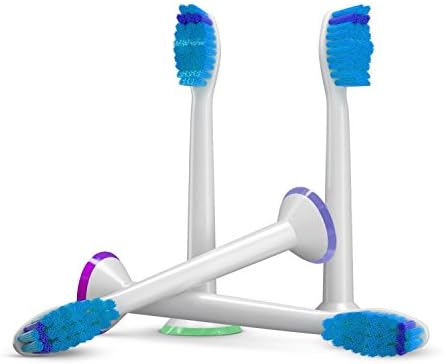 Premium Replacement Toothbrush Heads For Phillips Sonicare (4-pack), fits DiamondClean, EasyClean, HydroClean, FlexCare series, HealthyWhite, Plaque Control and Gum Health Handles.