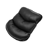 sourcingmap Black Faux Leather Elastic Strap Center Console Cushion Arm Rest Pad for Car