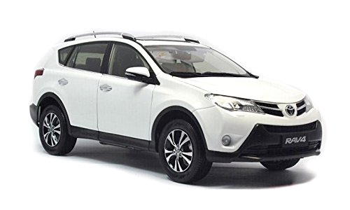 Preisvergleich Produktbild Toyota RAV4 2013 Modell Auto 1:18 Weiß Paudi