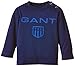GANT Baby Boys D, BOY GANT SHIELD LS T-SHIRT T-Shirt Shirt, Blue (persian Blue 423), 3-6 Months (Manufacturer size: 68)