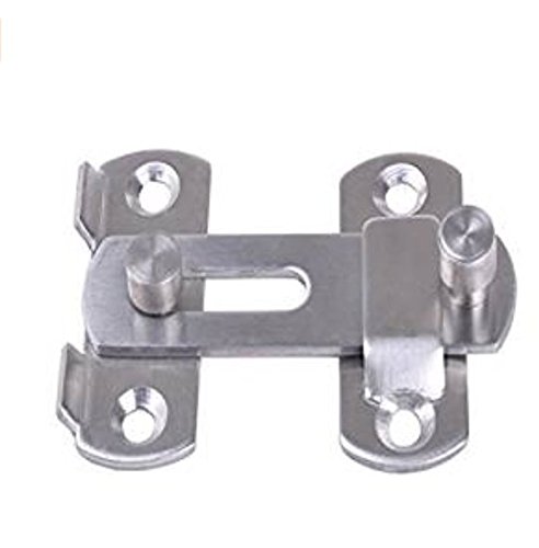 Preisvergleich Produktbild Op.h Edelstahl-Türriegel, Sicherheitsriegel, Schiebetürschnalle, Haustierkäfig, Türschloss für das Fenster