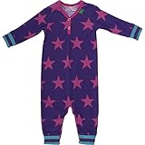 Fred's World by Green Cotton Baby Girls Star bodysuit Footies