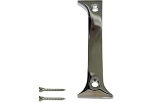 SISI UK Chrome Door Numbers Screw On 3 Inch Number 1 Door Number Elegant and Bold Door Numerals Suitable for All Door Types Including Wooden uPVC and Composite.
