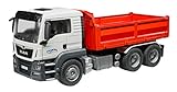 bruder lkw mit anhänger Die Bordwände sind nach drei Seiten abklappbar, so können Sie die Lasten kinderleicht abladen