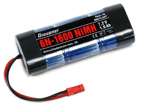 Preisvergleich Produktbild Graupner 98870.6ST - NiMH Intellect 6N-1600 2 / 3A BEC Stecker