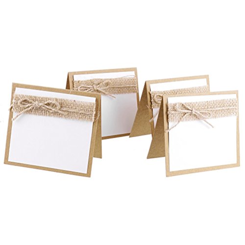 NUOLUX Tischkarten, 10pcs Name Tabelle Tischkarten für Hochzeitsparty