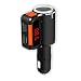 Produktbild FM-Transmitter und zusätzliche Zigarettenanzünder, yustar LED Display Wireless Bluetooth Freisprecheinrichtung Stereo FM Radio mit Dual 2.1 A/1 A USB KFZ Ladegerät – Integriertes Mikrofon – Mikrofon – Automatische Memory-Funktion der Stromausfall